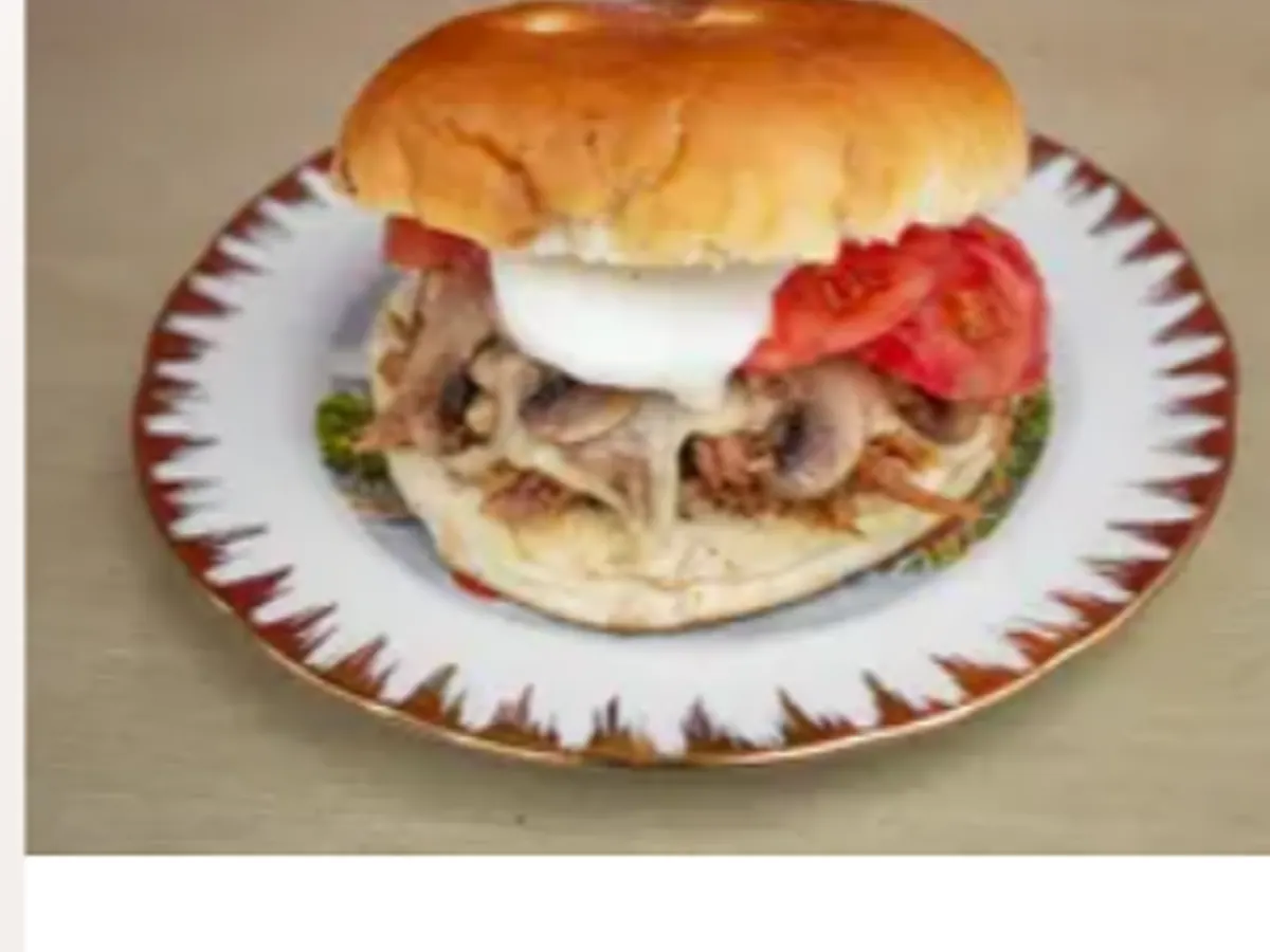 Don Ernesto, con albahaca, champiñón y mayo